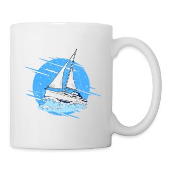 Segelboot - Tasse - Weiß - Rechts