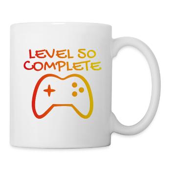 50 anniversaire - Niveau 50 Complete - Gamer 50 ans - Mug blanc - blanc - Droite