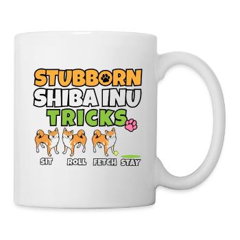 Stubborn Shiba Inu Tricks I Dog Lover I Shiba - Mug blanc - blanc - Droite