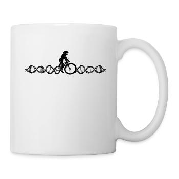 Bike Frau Fahrrad Radsport Frauen Geschenk - Tasse - Weiß - Rechts