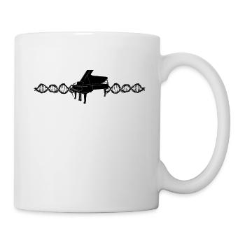 Piano - Tasse - Weiß - Rechts