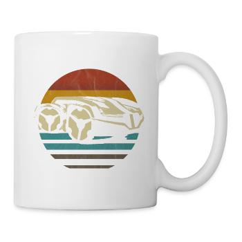 Tondeuse à gazon Robots retro - Mug blanc - blanc - Droite