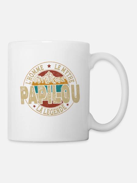 Papilou L'homme Le Mythe La Légende Cadeau - Mug blanc - blanc
