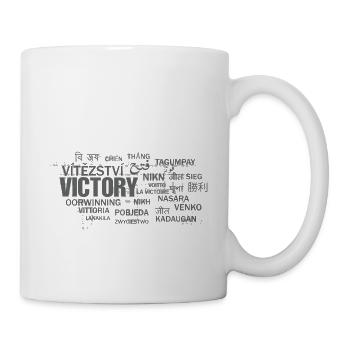Sieg in Sprachen Weltweit - Tasse - Weiß - Rechts