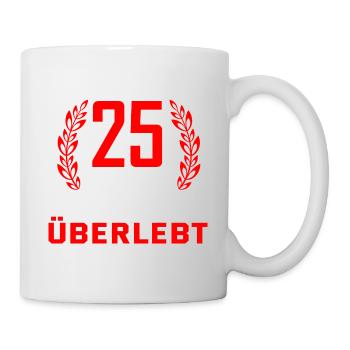 25. Hochzeitstag - Tasse - Weiß - Rechts