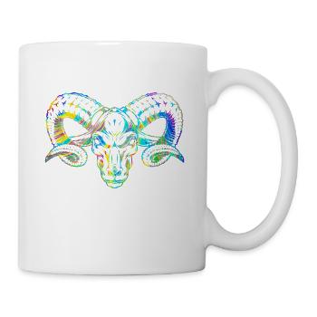 Widder Sternzeichen Horoskop - Tasse - Weiß - Rechts