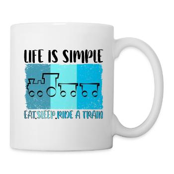 Train Railway Railway Trains Train drivers - Mug - white - Right