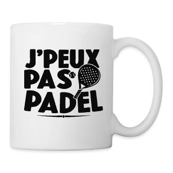Je Peux Pas J'ai Padel Cadeau Pour Joueur De Padel - Mug blanc - blanc - Droite