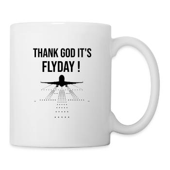Pilot Flugzeug Luftfahrt Aviation Geschenk - Tasse - Weiß - Rechts