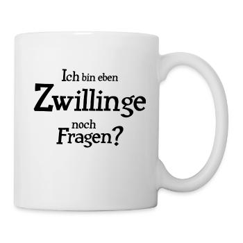 Sternzeichen Zwillinge - Tasse - Weiß - Rechts