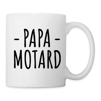 Papa motard cadeau motard, fête des pères, moto - Mug blanc - blanc - Droite