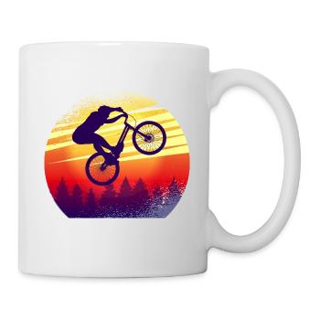 Mountain Biking MTB Downhill Mountain Bike - Tasse - Weiß - Rechts