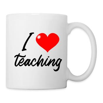 I love Teaching - Mug blanc - blanc - Droite