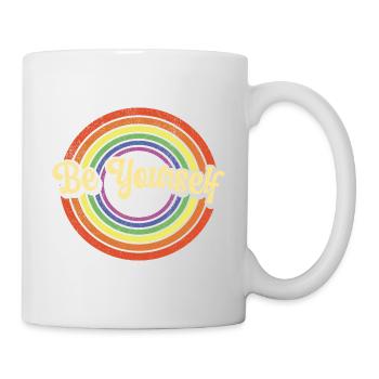LGBTQ+ Pride Soyez vous-même Lesbian Gay Homo - Mug blanc - blanc - Droite