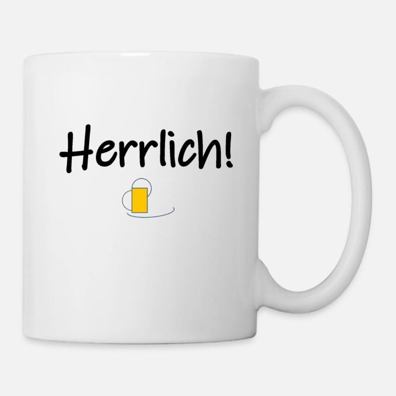 Herrlich! - Tasse - Weiß