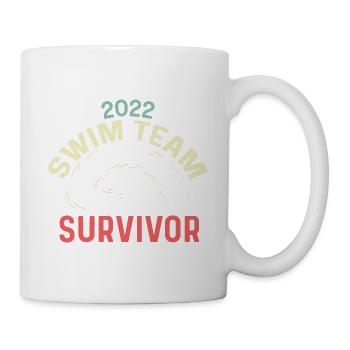 Cadeau de pédiatre survivant de l’équipe de natation - Mug blanc - blanc - Droite