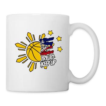 Philippines Filipino Flag Basketball I Gift - Mug - white - Right