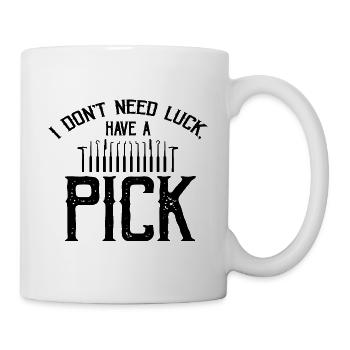 Lock Picking Locking Technician Schlossdienst Design - Mug - white - Right