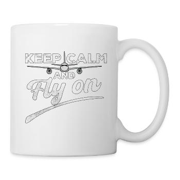 Airplane Pilot Flying Relax Rest I Gift - Mug - white - Right