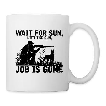 Funny Duck Hunting Design Hunter Hunting Duck Design - Mug - white - Right