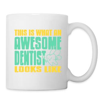 This Is What An Awesome Dentist Looks Like Present - Mug - white - Right
