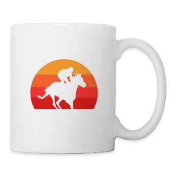 Gambling problem Jockey's poison - Mug - white - Right