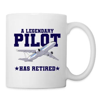 Airplane Pilot Fly Pension Stopped I Gift - Mug - white - Right