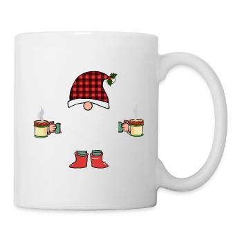 Glühwein Crew Weihnachtsmarkt Geschenk - Tasse - Weiß - Rechts