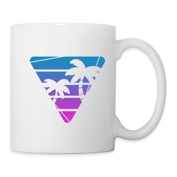Palm Tree Sunset Painter Poison - Mug - white - Right