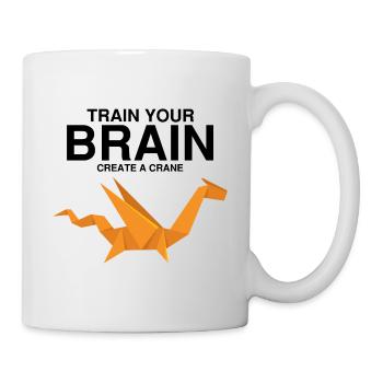 Japanese origami design and kirigami origami - Mug - white - Right
