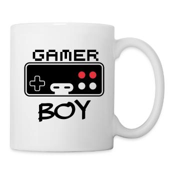 Tee shirt Cadeau Gamer Boy - Mug blanc - blanc - Droite