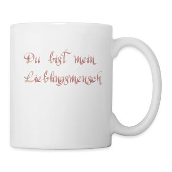 Du bist mein Lieblingsmensch - Tasse - Weiß - Rechts
