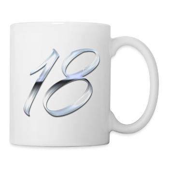 Argent 18 - Mug blanc - blanc - Droite