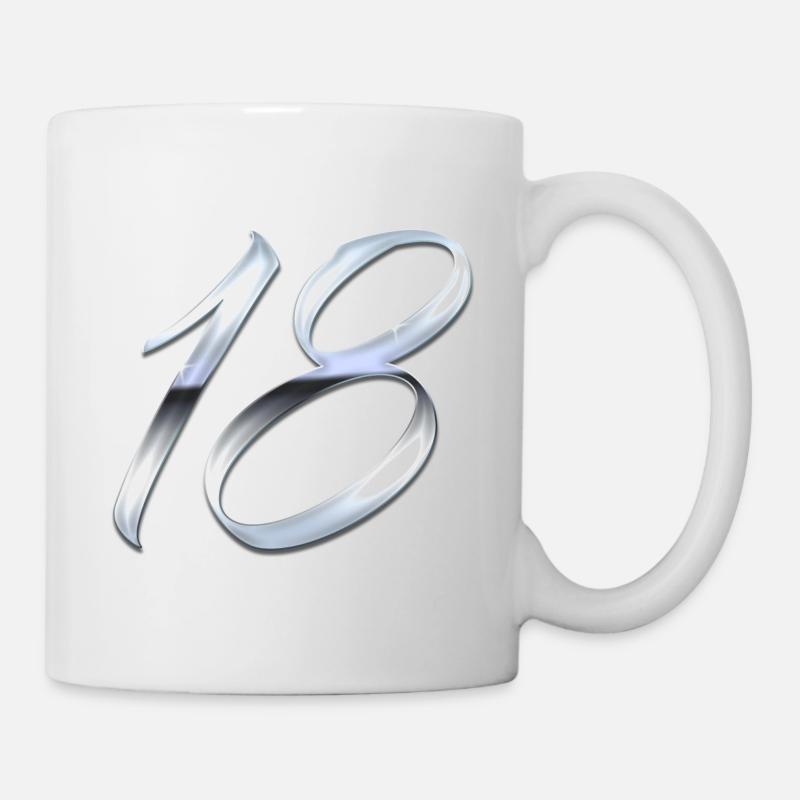 Argent 18 - Mug blanc - blanc