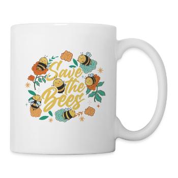 Save the Bees Beekeeper sweet bee and bees - Mug - white - Right