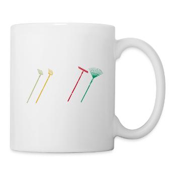 Rechenzentrumsleiter Rechen & Leiter Garten - Tasse - Weiß - Rechts
