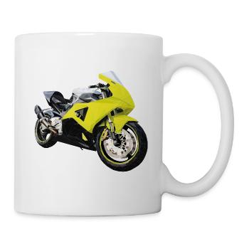 Track Day Bike - Mug - white - Right