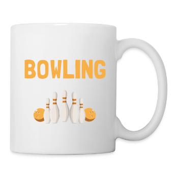 Ils me voient bowling ils Hatin drôle bowler - Mug blanc - blanc - Droite