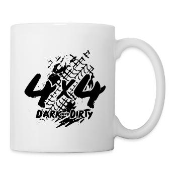 Logo 4x4 - Dark & Dirty - Mug blanc - blanc - Droite