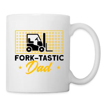 Forklift Driver Forklift Father Gift - Mug - white - Right