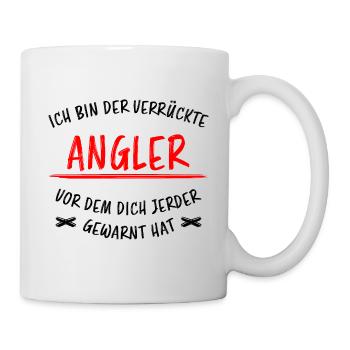 Angler Fisch Hobby Angeln Fische Fun Meer Geschenk - Tasse - Weiß - Rechts