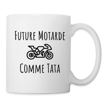 future motarde comme tata cadeau bebe naissance - Mug blanc - blanc - Droite