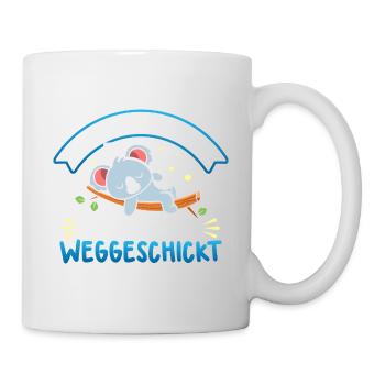 Der wille war da Ich hab ihn Weggeschickt - Tasse - Weiß - Rechts