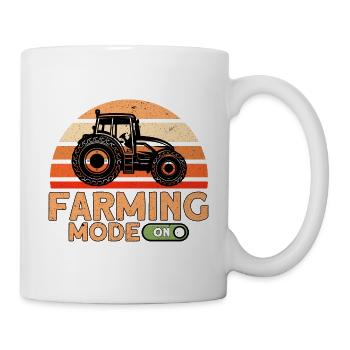 Viehzüchter Bauernhof Landwirtschaft Geschenk - Tasse - Weiß - Rechts