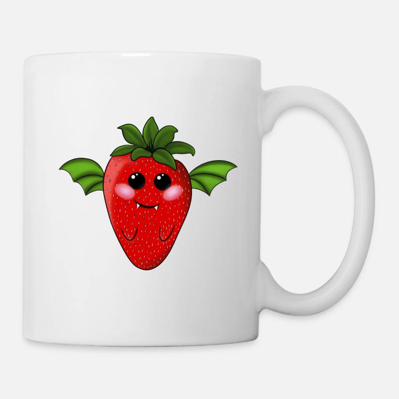 Strawberry Bat - Mug - white