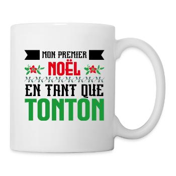 Le premier Noël en tant que tonton - Mug blanc - blanc - Droite