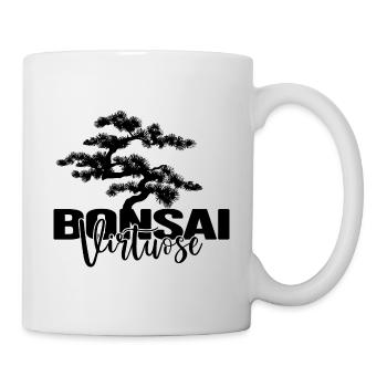 BONSAI Yamadori Nebari Bonsai-Kunst BONSAIMEISTER - Tasse - Weiß - Rechts