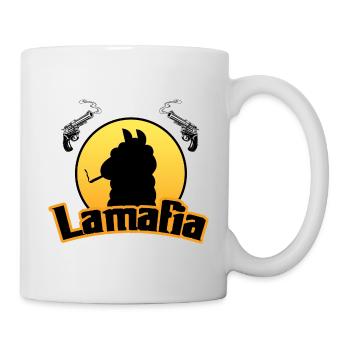 Lamafia (Lama-fia/La Mafia) - Mug blanc - blanc - Droite