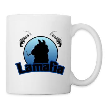 Lamafia (Lama-fia/La Mafia) - Mug blanc - blanc - Droite