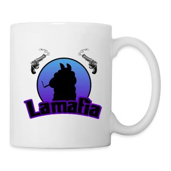 Lamafia (Lama-fia/La Mafia) - Mug blanc - blanc - Droite